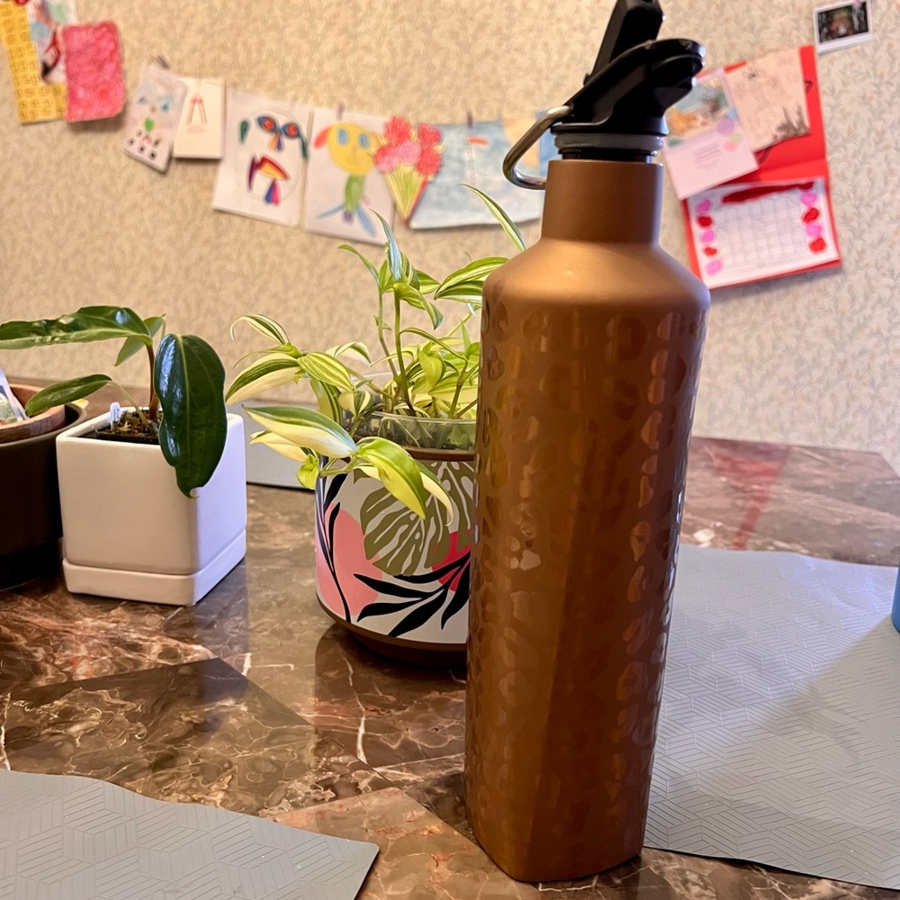 Brumate Gold Leopard Rehydration Water Bottle